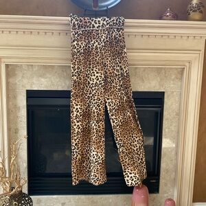 Urban outfitters leopard wide legged soft pants